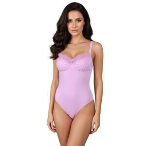 SKIMS Fits Everybody Lace Cami Bodysuit Bubblegum Pink S NWOT